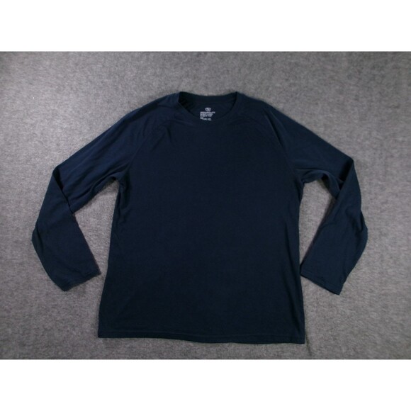 Athletic Works Shirt Men Medium Blue Performance Blend Causal Workout Basic - Picture 1 of 8